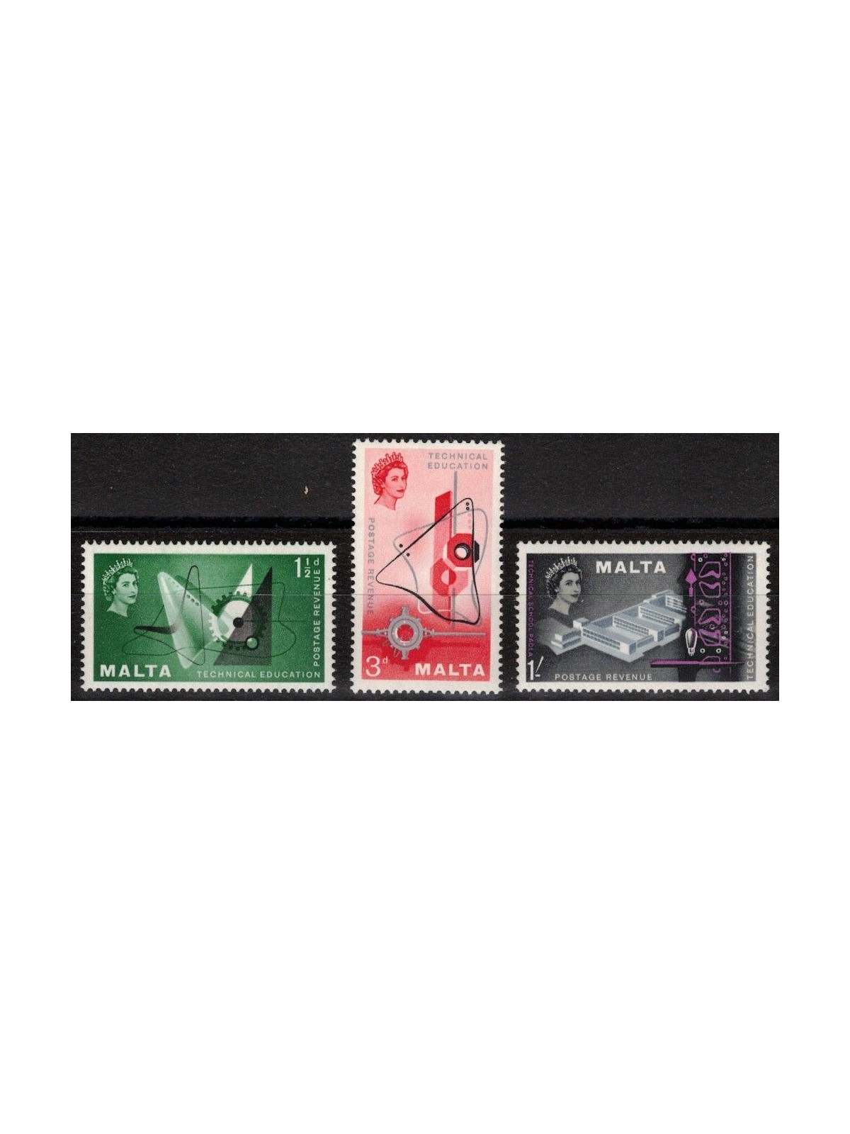 MALTA 1958 Educazione tecnica 3v MNH**