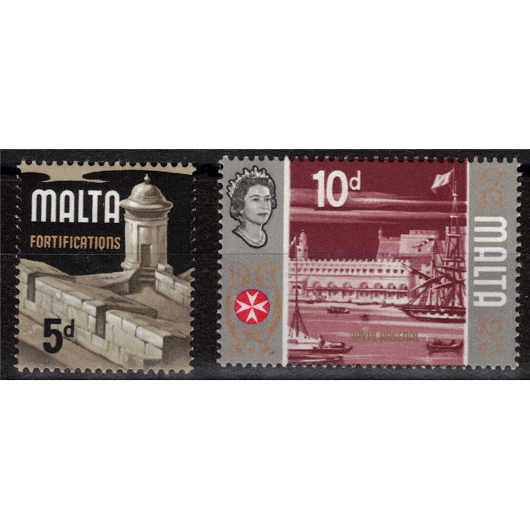 MALTA 1970 Fortifications and Naval Arsenal 2v MNH**