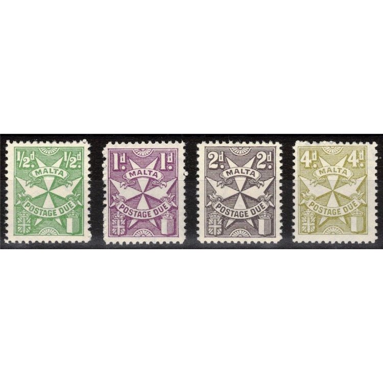 MALTA 1967 Segnatasse 4v MNH**