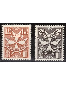 MALTA 1970 Postage Due (chalkboard) 2v MNH**