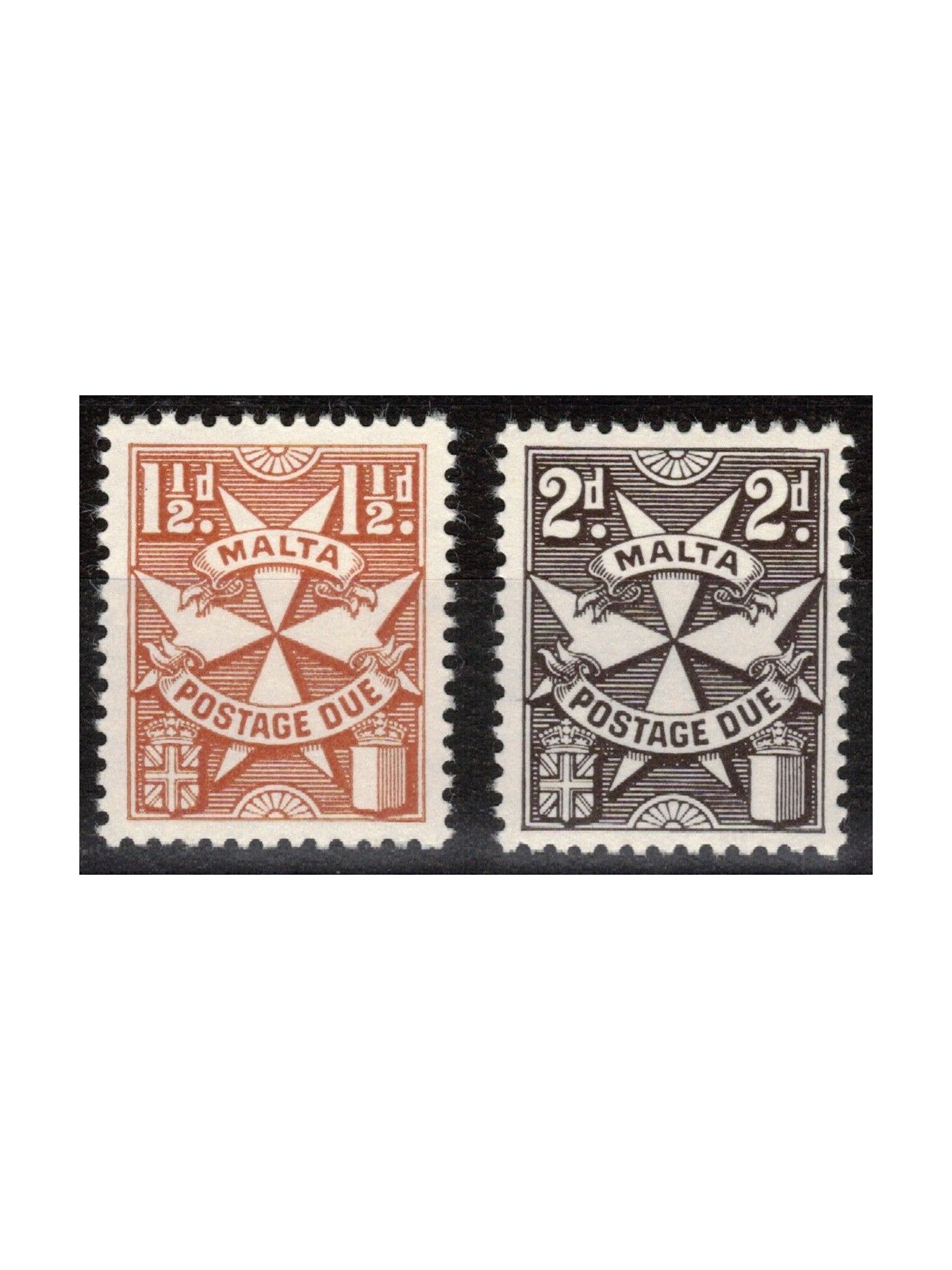 MALTA 1970 Postage Due (chalkboard) 2v MNH**