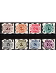 MALTA 1973 Postage Due 8v MNH**
