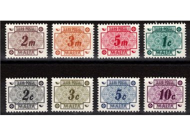 MALTA 1973 Segnatasse 8v MNH**