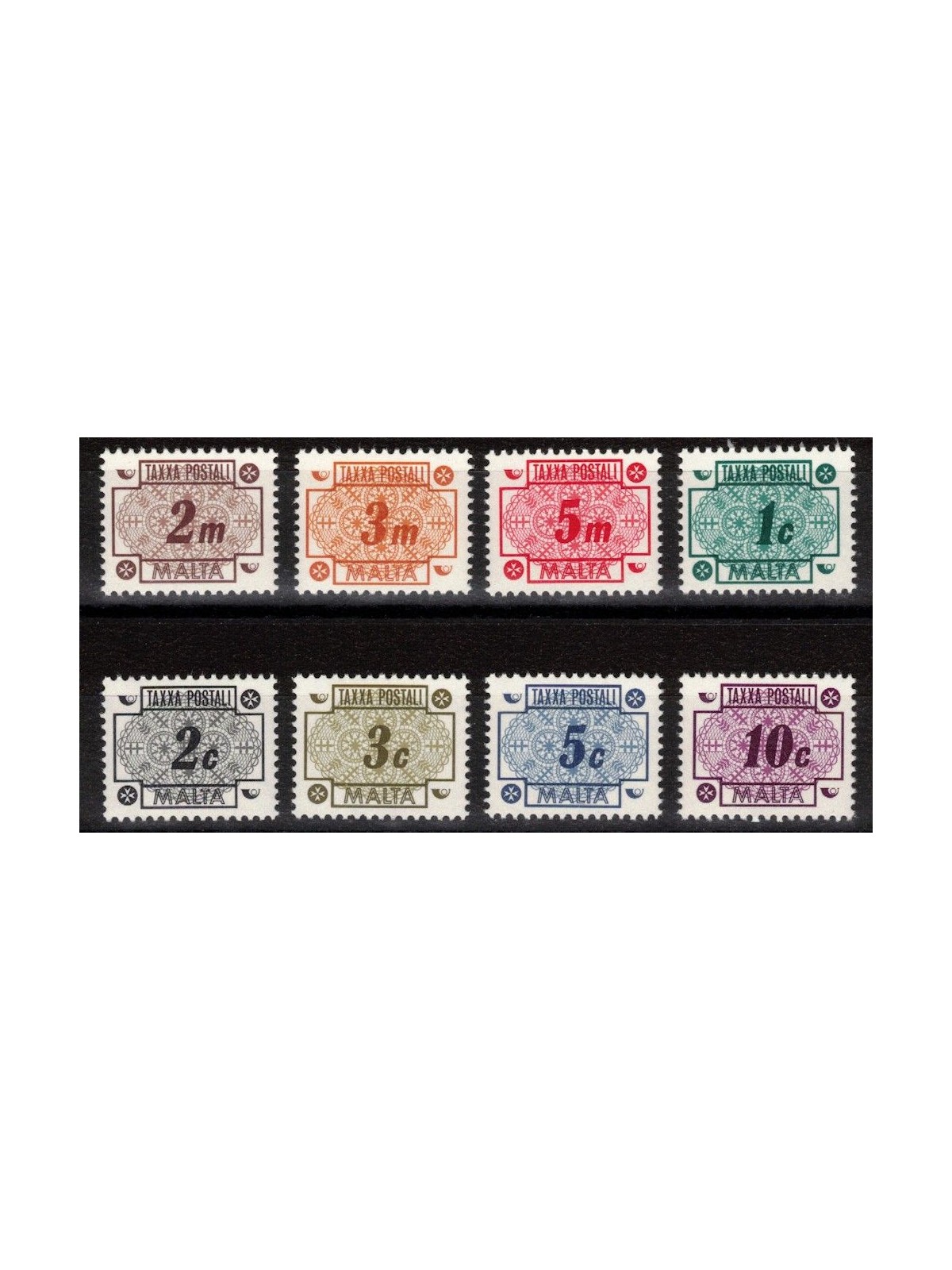 MALTA 1973 Postage Due 8v MNH**