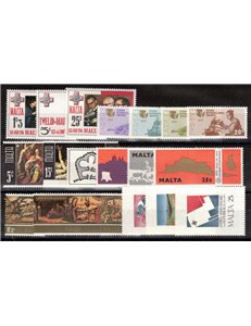 MALTA 1975 Annata completa 19v MNH**