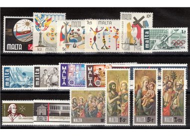 MALTA 1976 Annata completa 18v MNH**