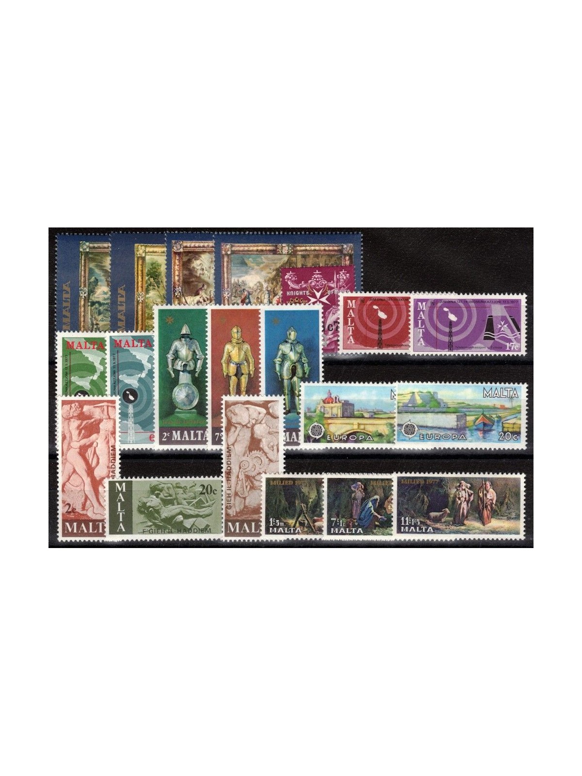 MALTA 1977 Annata completa 20v MNH**
