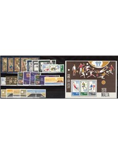 MALTA 1978 Annata completa 22v + 1 BF MNH**