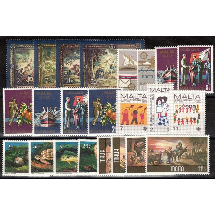 MALTA 1979 Annata completa 23v MNH**