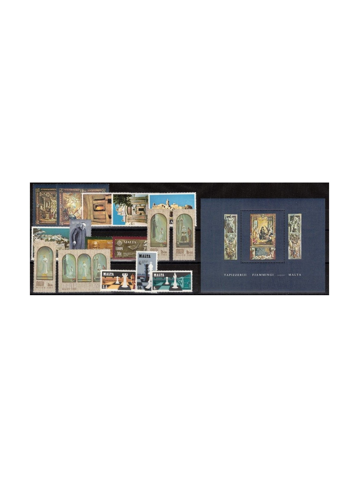 MALTA 1980 Complete vintage 16v + 1 s/s MNH**