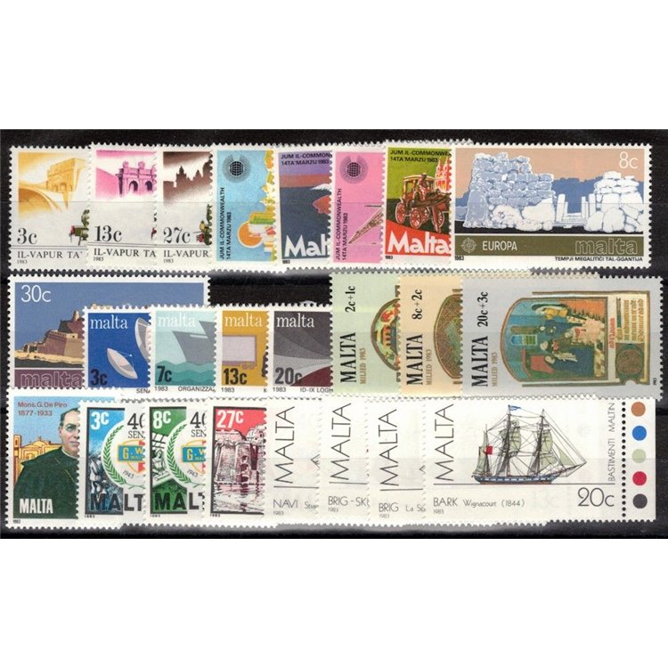 MALTA 1983 Annata completa 18v MNH**