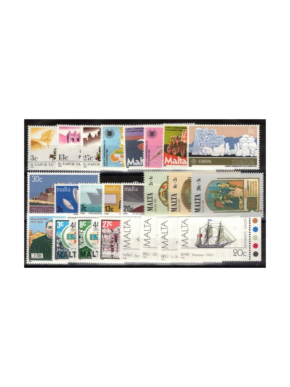 MALTA 1983 Annata completa 18v MNH**