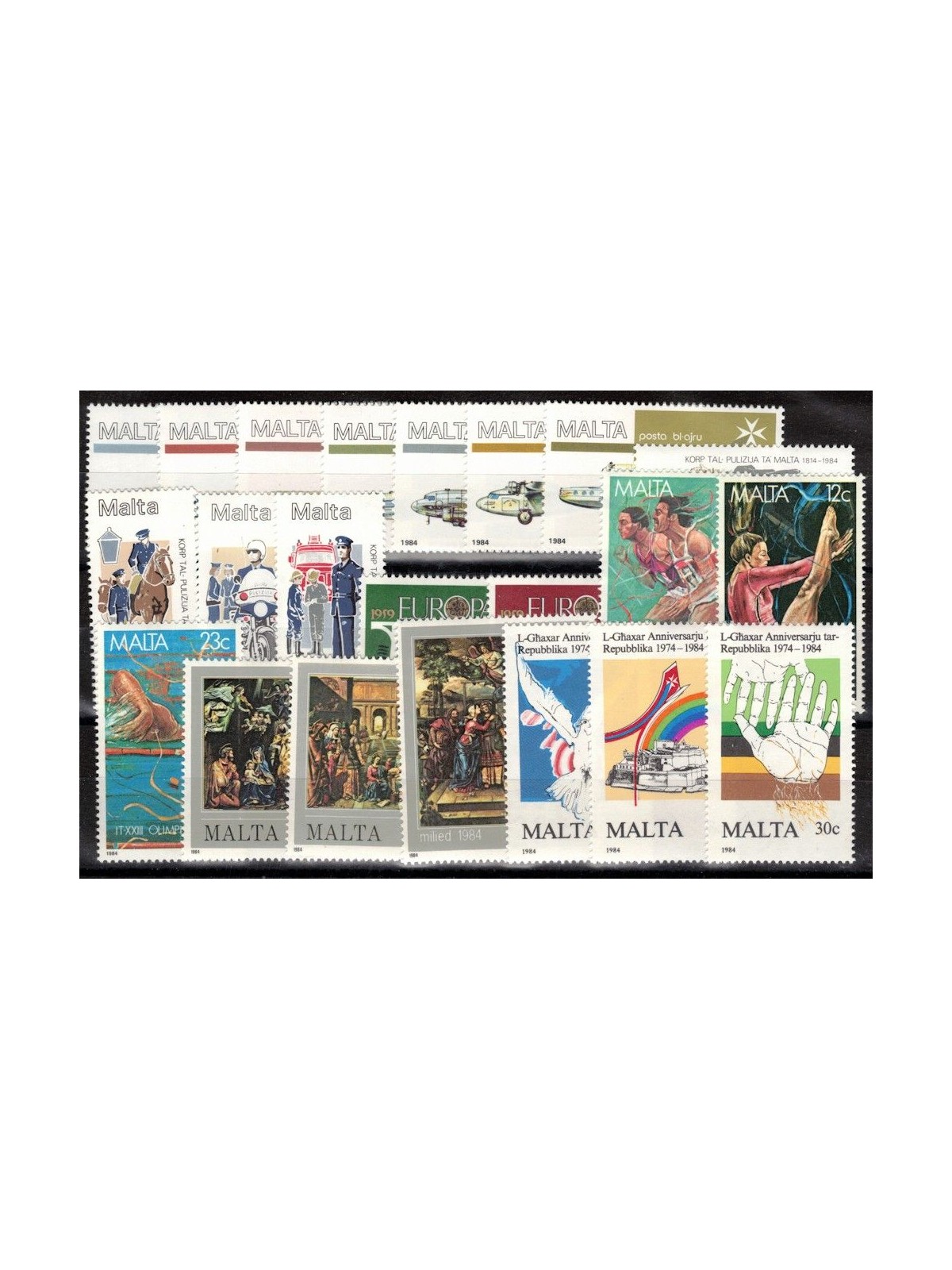 MALTA 1984 Annata completa 22v MNH**