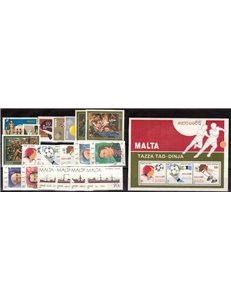 MALTA 1986 Complete Year 19v + 1 s/s MNH**