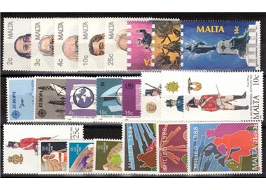 MALTA 1988 Complete Year 23v MNH**