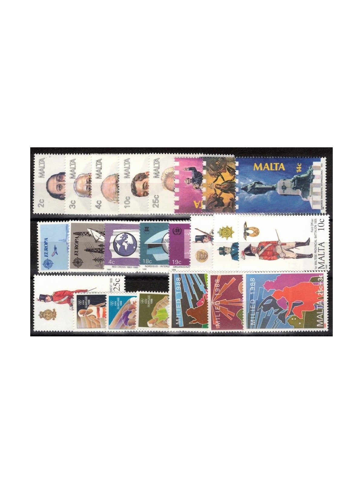 MALTA 1988 Annata completa 23v MNH**