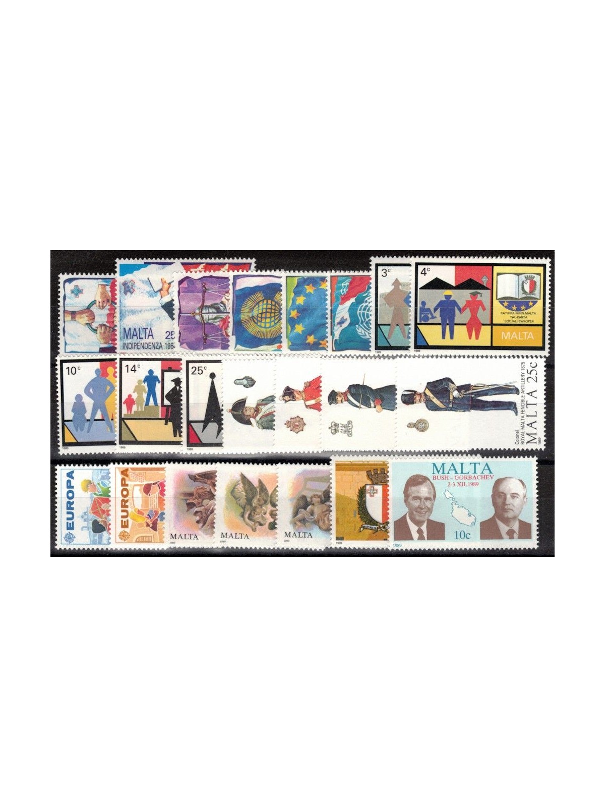 MALTA 1989 Annata completa 22v MNH**