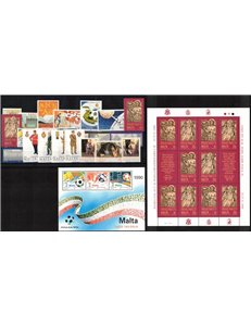 MALTA 1990 Annata completa 22v + 2 BF MNH**
