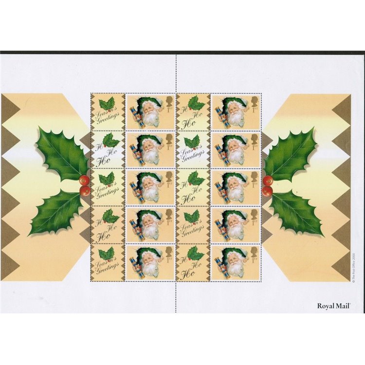 GREAT BRITAIN 2000 Christmas m/s MNH**
