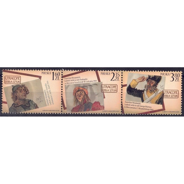 POLONIA 2013 Opere d'arte perdute 3v MNH**