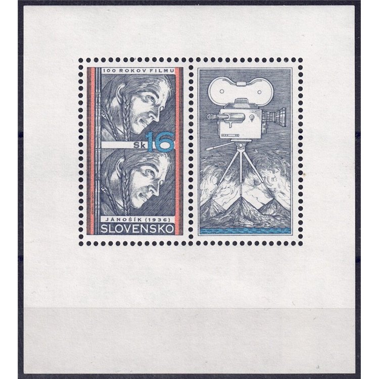 SLOVACCHIA 1996 Centenario del Cinema BF MNH**