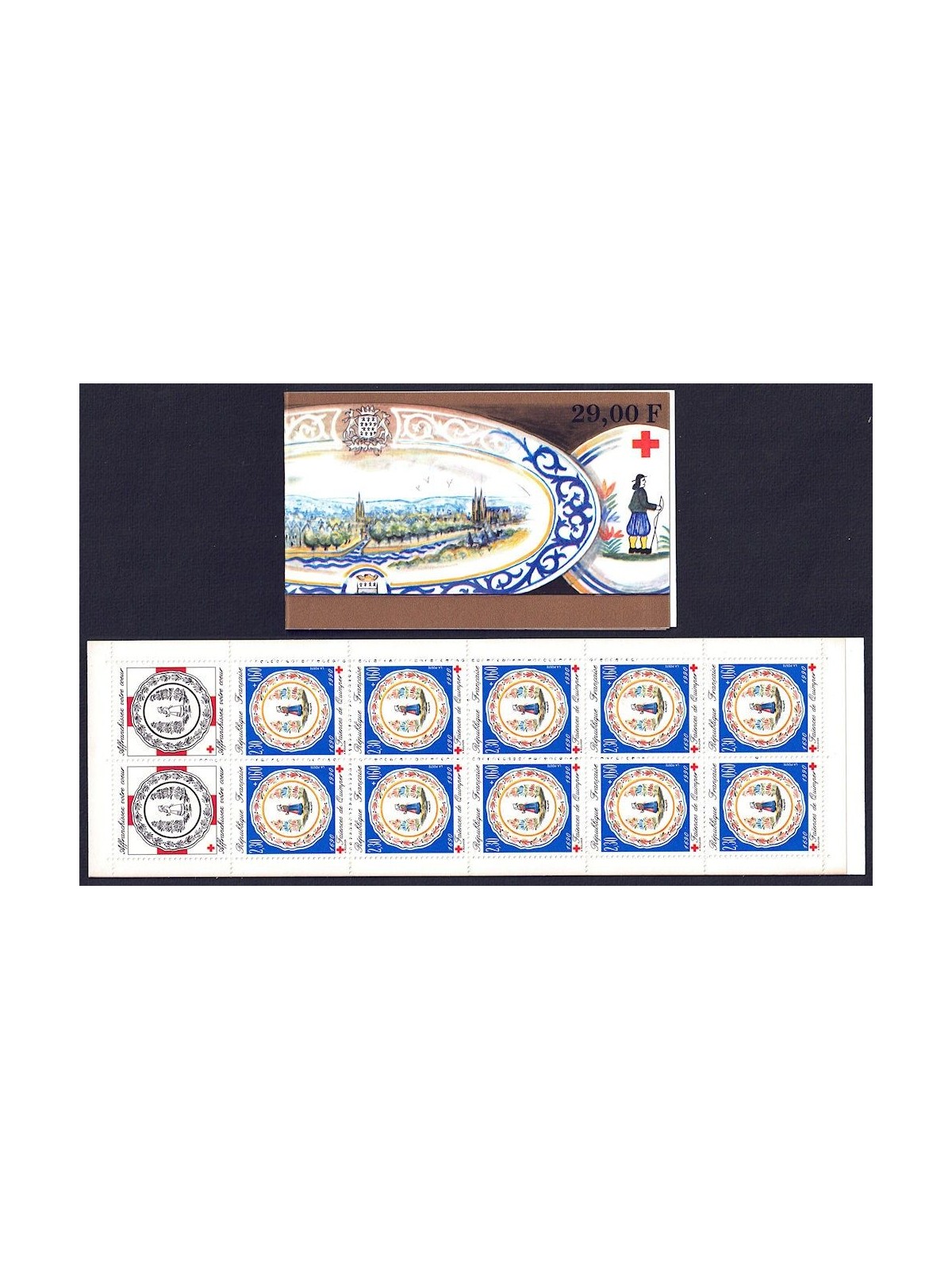 FRANCE 1990 Pro Red Cross booklet MNH**