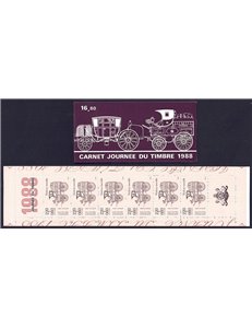 FRANCIA 1988 Giornata del francobollo LB MNH**
