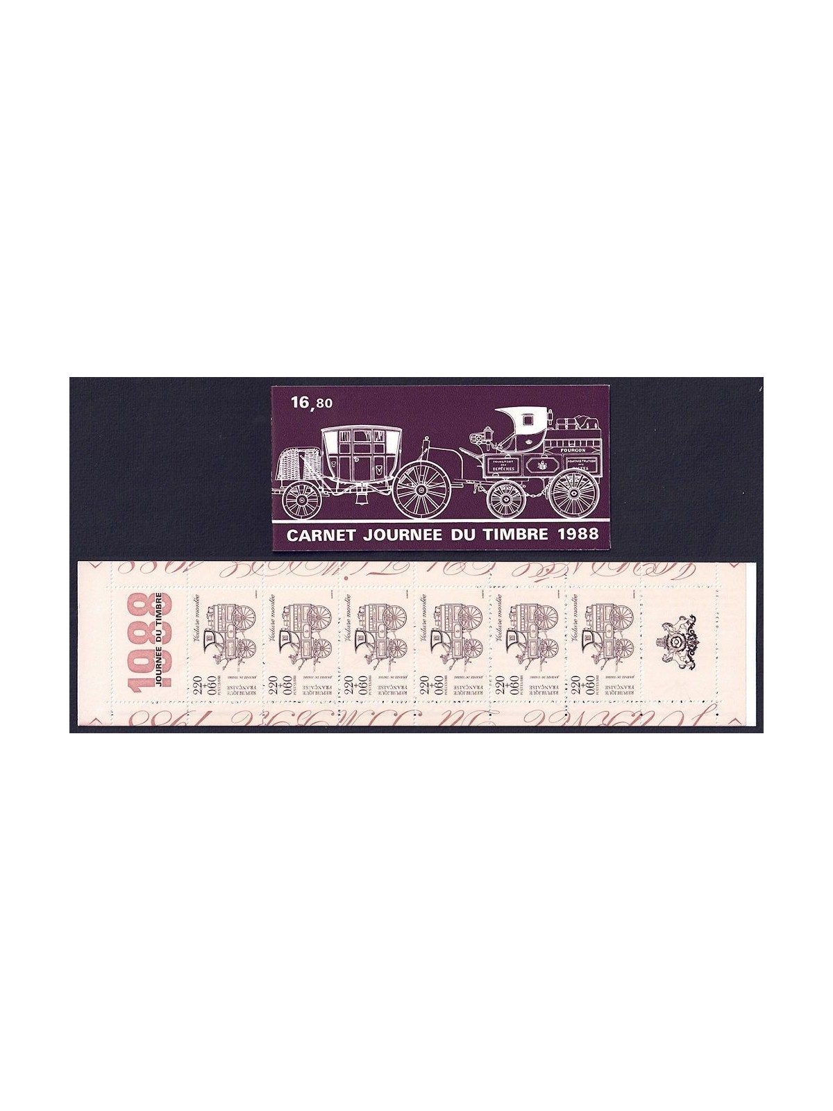 FRANCIA 1988 Giornata del francobollo LB MNH**