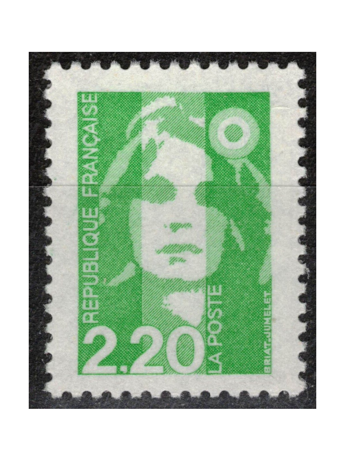 FRANCE 1991 Marianne of the Bicentenary (2.20 green) MNH**
