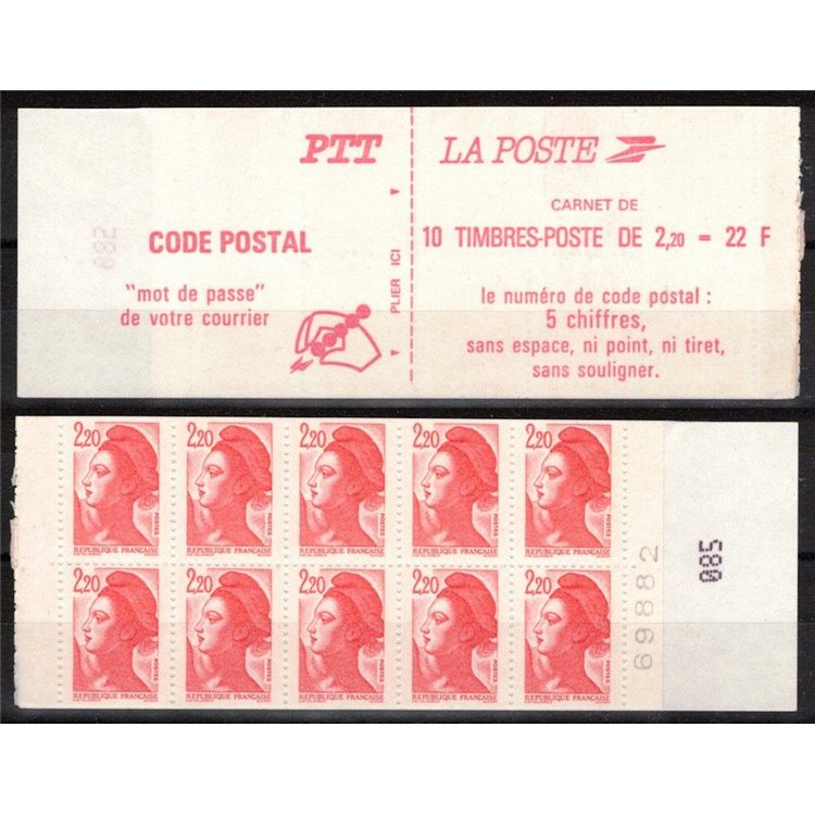 FRANCE 1986 Freedom (2427-C1) booklet MNH**