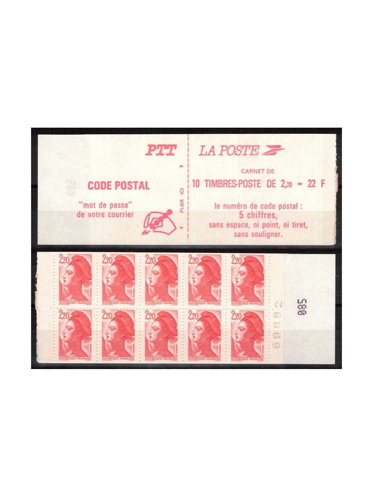 FRANCIA 1986 Libertà (2427-C1) LB MNH**