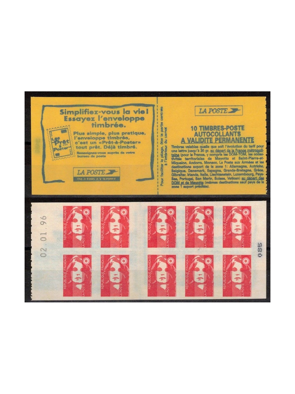FRANCE 1994 Marianne Bicentenary (2874-C6) booklet MNH**
