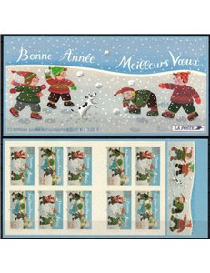FRANCE 2001 New Year's Greetings booklet MNH**