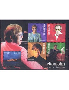 MALTA 2003 Elton John s/s MNH**