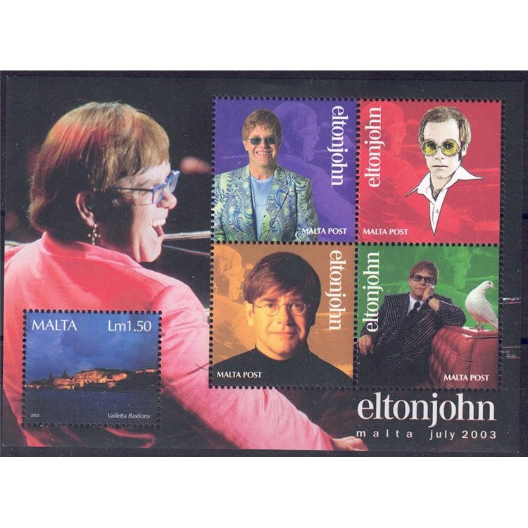MALTA 2003 Elton John BF MNH**