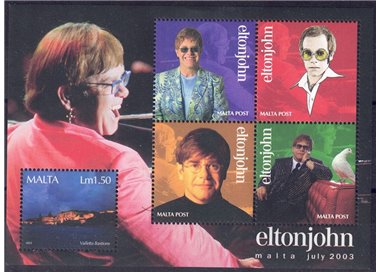 MALTA 2003 Elton John s/s MNH**