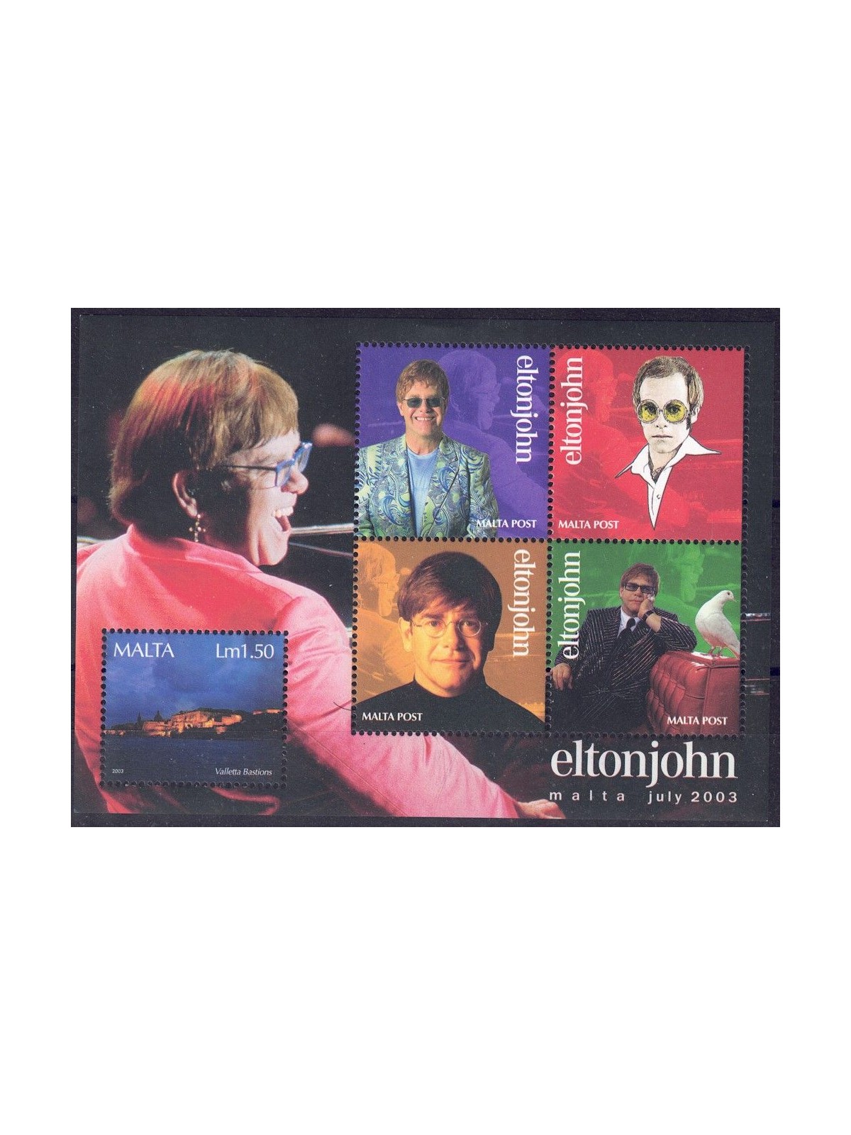 MALTA 2003 Elton John BF MNH**