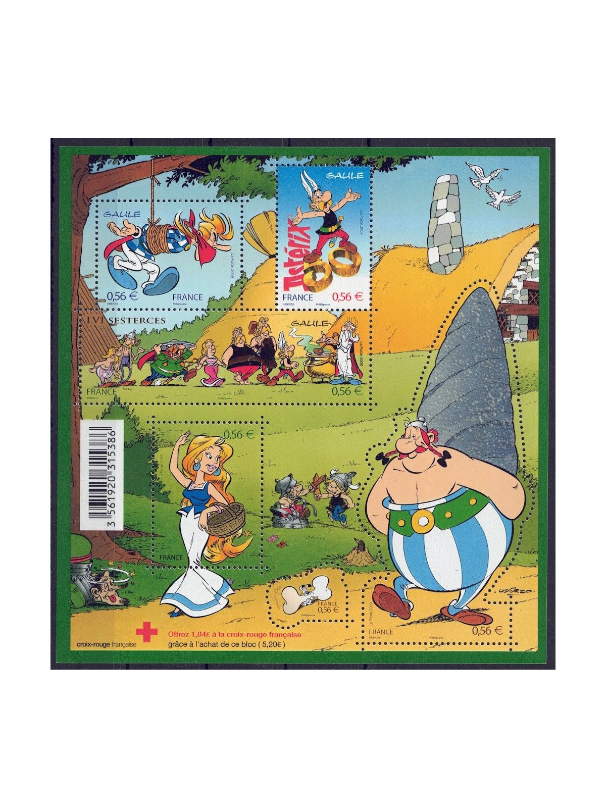 FRANCE 2009 Asterix s/s MNH**