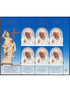 POLAND 2014 Canonization of Pope John Paul II m/s MNH**