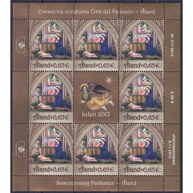 ALAND 2013 Natale MF MNH**