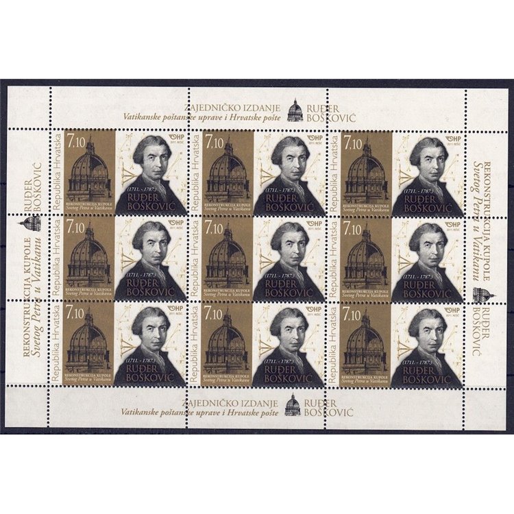 CROAZIA 2011 Rugjer Josip Boskovic MF MNH**