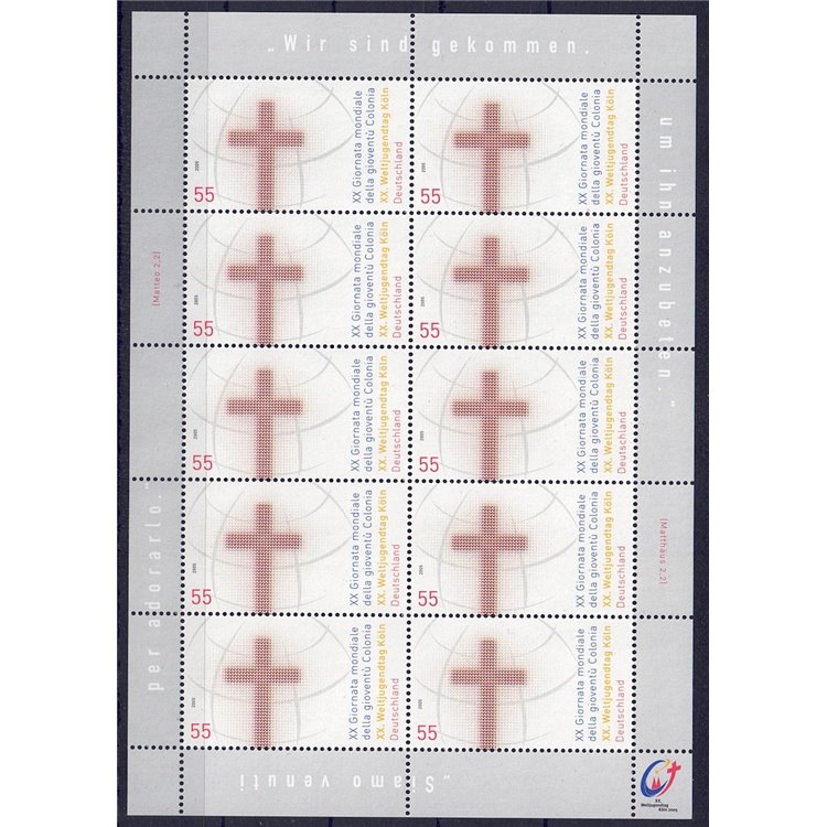 GERMANY BRD 2005 World Youth Day m/s MNH**