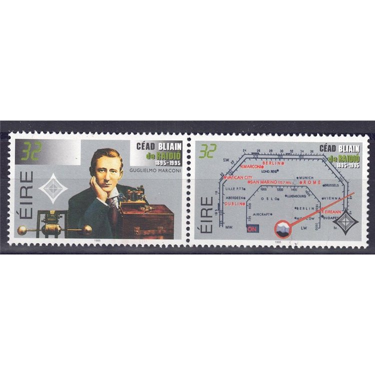 IRELAND 1995 Centenary of Radio 2v MNH**