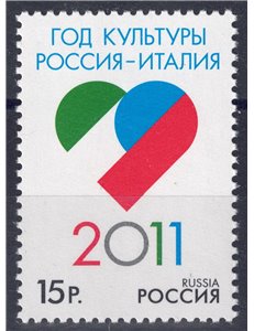 RUSSIA 2011 Scambio culturale Italia-Russia MNH**