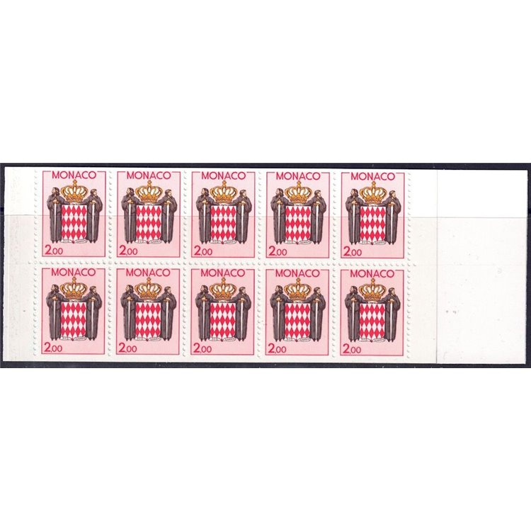 MONACO 1988 Stylized Coat of Arms booklet MNH**