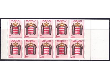 MONACO 1988 Stylized Coat of Arms booklet MNH**
