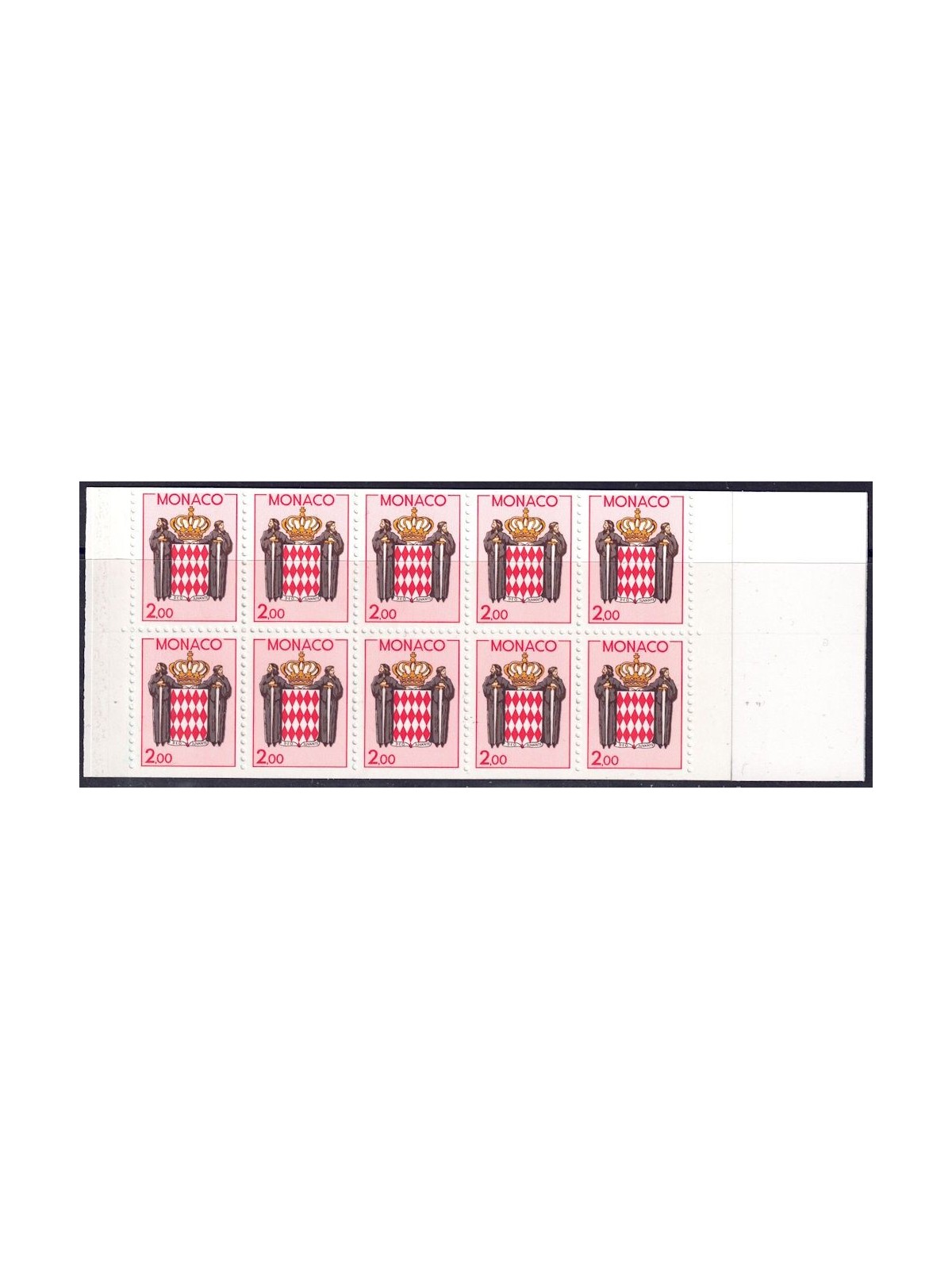 MONACO 1988 Stylized Coat of Arms booklet MNH**