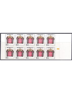 MONACO 1987 Stylized Coat of Arms booklet MNH**