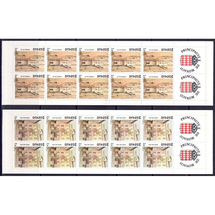 MONACO 1989 Vedute (Claude Rosticher) 2 LB MNH**