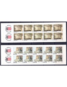 MONACO 1990 Vedute (Claude Rosticher) 2 LB MNH**